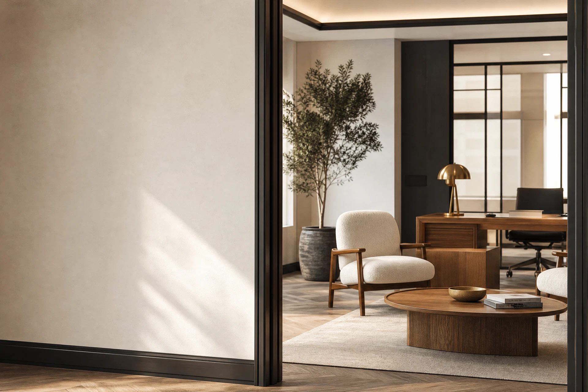 A finished, welcoming commercial interior prepared for its next use